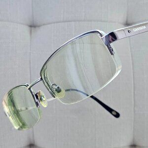 Carrera Men Glasses Frame CA7574 half Rim Eyewear Eyeglaasses Brown Tone
